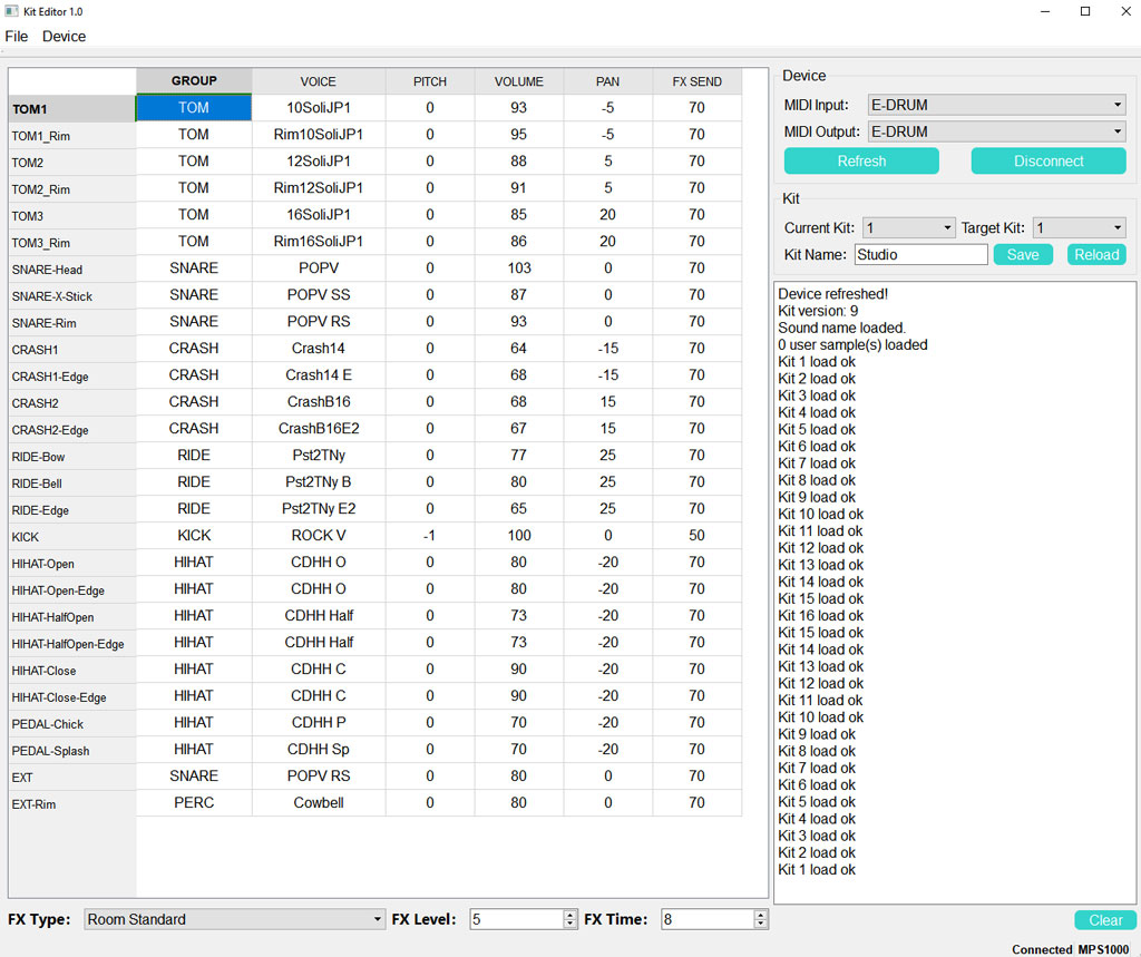 Screenshot New Kit Editor Software
