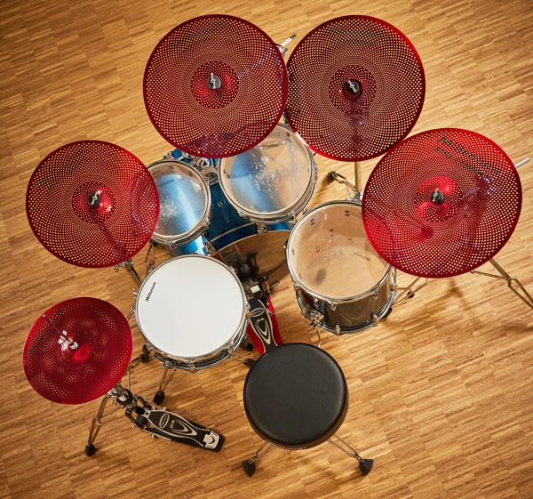 Millenium Drums Still Cymbals in red